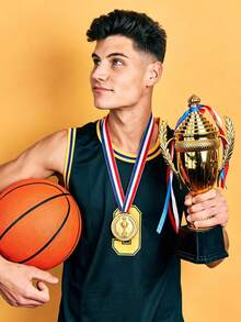 3/6/15 Gold, Silver, And Bronze Medals - Multi Item Party Gift Pack, Champion, Runner Up, And Third Place Medals, Sports Games Medals, Suitable For Games, Celebrations, Winner Props, Classroom Rewards, Sports Competitions, Sports Events, Party Gifts - View 5