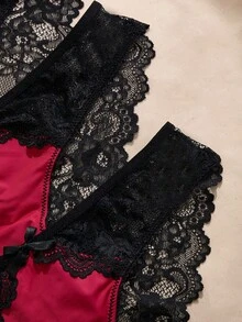 Charlaine Low Waist Lace Panties (3pcs) - Multicolor - View 4