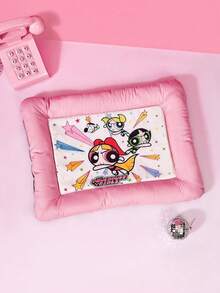 THE POWERPUFF GIRLS X PETSIN 1個 三個酷女孩星星印花寵物窩，保暖厚實，防掉毛，柔軟寵物床適用於貓狗，適合客廳、臥室，生日或週年紀念的舒適禮物 - 彩色 - 查看 7