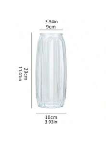 1 PC Textured Ribbed Weighted Base Flower Candle Holder Vase Modern Minimalist Wedding Centerpiece Farmhouse Office Bohemian Shelf Home Decor Tabletop Reception Room Gift For Her - multicolor - View 5