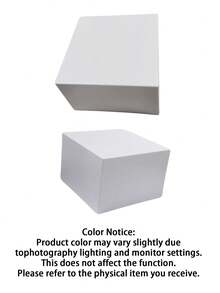 6pcs White Cubic 5-Sided Desktop Storage Organizer Boxes, Suitable For Halloween, Christmas, Wedding Party Dessert Cake Display, Versatile Stackable Design, Space Saving, Sturdy Durable, Perfect For Candy Buffet, Snack Tray, Tabletop Decor - Multicolor - View 10