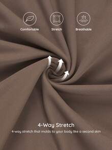 Bralution Plus Size Elastic Minimalist Comfortable Triangle Panties For Daily Wear - Mocha Brown - View 2