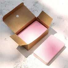 200/100 lembar Kartu Kosong, Kartu Gambar DIY, Kartu Flash Pinyin, Kartu Kosakata Bahasa Inggris Kertas Kraft Sudut Bulat, Kartu Memo, Untuk Pesan dan Kartu Bisnis - 9*5.4cm - View 8