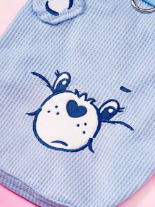 Care Bears X PETSIN 1pc Love Bear Embroidered Pet Pullover Vest, Cute Cartoon Pattern, Soft & Breathable Polyester, Anti-Flea, Less Shedding, Heat-Resistant, Super Comfy For Cats & Dogs, Purrfect For Indoor & Outdoor Fun Days - Multicolor - View 6