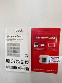 High-Speed TF Memory Cards, Expansion Storage Cards, Universally Compatible With Surveillance Cameras, Mobile Phones, MP3 Players And Video Cameras - TF card - View 1
