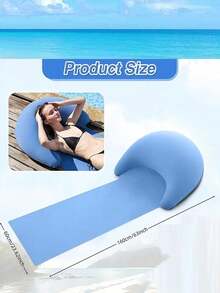 Foldable Inflatable Beach Mat | Lightweight, Portable & Waterproof | Essential For Camping, Picnics, Pool & Outdoor Gatherings. - 1PC - View 4