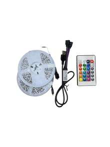 أضواء LED لاسلكية مع جهاز تحكم عن بعد، تحكم عبر التطبيق، إضاءة RGB ديكورية لأجواء غرفة المعيشة مع سلسلة ضوئية مرنة، مناسبة للتلفزيون وغرفة النوم والغرفة وحفلات العطلات والديكور الداخلي وغرفة المعيشة - RGB - مشاهدة 2