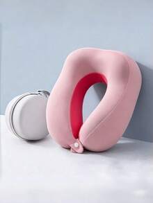 2026 New U-Shaped Memory Foam Neck Pillow With Storage Case, Portable Travel Pillow With Slow Rebound Support, Removable & Washable Cover For Airplane, Office Nap & Travel, Portable U-Shaped Memory Foam Neck Pillow With Carry Case,U-Shaped Memory - Neck pillow - View 14