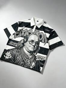ROMWE MEN Prep 2026世界盃春夏秋款男士休閒時尚短袖 Polo 衫 T-shirt 上衣 - 彩色 - 查看 4