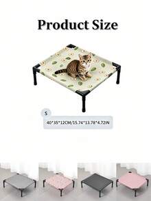 1Pc Elevated Small Pet Camping Bed, Washable Sleeping Mat, All Season Pet Nest For Hamsters, Rabbits, Cats And Tiny Pets - Rectangle - View 4