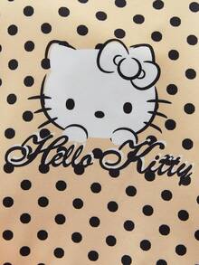 HELLO KITTY AND FRIENDS | SHEIN Tween Girl 3 件装卡通猫咪印花百搭休闲可爱甜美长袖生菜边 T 恤 - 彩色 - 查看 6