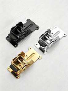 Heavy Duty Self-Locking Foldable Support Bracket, 90° Lock Fold Table Leg Hinge, Black Metal Fold Hardware For Workbench Desk Cabinet Furniture DIY Project, Come With Install Screws - multicolor - View 6