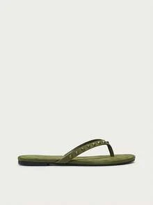 Nöista Riveted Flip-Flops, Inlaid With Retro Gold Pyramid Decoration, Bold And Avant-Garde In Shape, Suitable For Holiday Style, Spring Street Wear Or Relaxe - Grass green S - View 5