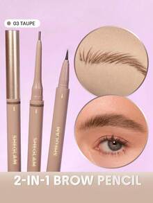 SHEGLAM Brows On Demand 二合一眉筆-Taupe 品牌美妝化妝品 適合女士與女孩 - Taupe - 查看 1