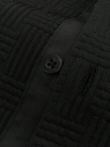 Manfinity Homme Textured Black Jacket Is The Ideal Choice For Everyday Wear. - Black - View 4