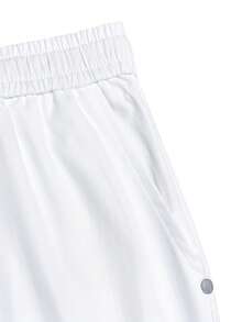 Manfinity CasualCool Men's Mature Casual Solid White Tapered Plus Size Long Pants - White - View 6