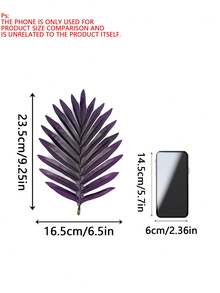Simulation Tail Sunflower Palm Tree Simulation Tree Living Room Home Decoration Artificial Fake Iron Leaves - Purple - View 3