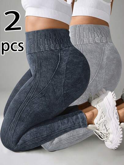 Velisys Velisys Leggings deportivos de fitness diario de cintura alta para mujer talla grande