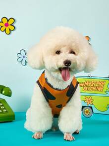 SCOOBY-DOO X PETSIN 2件裝棕色小狗花朵與汽車印花寵物上衣，超柔軟親膚面料，透氣輕盈，有助減少掉毛，讓您的寵物在日常穿著或戶外玩耍時保持涼爽舒適 - 彩色 - 查看 7
