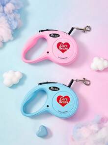 Care Bears X PETSIN 1件裝 3米伸縮式寵物狗牽繩 耐磨防斷 舒適握感 防滑輕便 便攜式 適合室內外散步旅行 全季節適用 小型犬中型犬 日常遛狗裝備 熱門寵物配件 - 彩色 - 查看 7