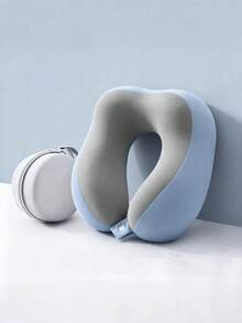 2026 New U-Shaped Memory Foam Neck Pillow With Storage Case, Portable Travel Pillow With Slow Rebound Support, Removable & Washable Cover For Airplane, Office Nap & Travel, Portable U-Shaped Memory Foam Neck Pillow With Carry Case,U-Shaped Memory - Neck pillow - View 12