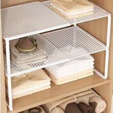 Extensible Vertical Wardrobe Storage Rack - Adjustable Height Space Saver For Clothes & Shoes. Sturdy & Easy To Install Closet Organizer. Simple Design Home Organization System For Household Storage. - Multicolor - View 2