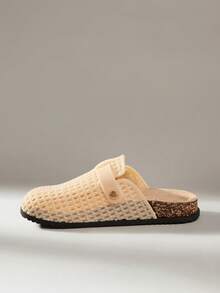Solecia 女款舒適果凍感休閒平底鞋 - 杏色 - 查看 7