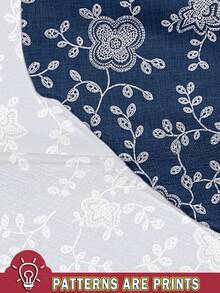 Alderstead 男士花卉印花短袖單排扣休閒襯衫，適合度假 - 彩色 - 查看 4