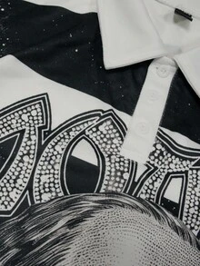 ROMWE MEN Prep 2026世界盃春夏秋款男士休閒時尚短袖 Polo 衫 T-shirt 上衣 - 彩色 - 查看 5