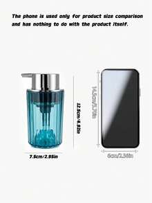 1 buah Dispenser Sabun Busa Sederhana, Botol Lotion Tekan untuk Meja, Dispenser Sabun Tangan Isi Ulang & Dapat Digunakan Kembali, Botol Kosong untuk Sampo, Sabun Mandi Cair dan Sabun Tangan, Aksesoris Kamar Mandi, Dekorasi Rumah, Dekorasi Kamar Mandi, Dekorasi Kembali ke Sekolah - transparan - View 4