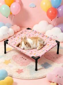 1Pc Elevated Small Pet Camping Bed, Washable Sleeping Mat, All Season Pet Nest For Hamsters, Rabbits, Cats And Tiny Pets - Rectangle - View 7