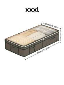 1PC Large Under-Bed Storage Bag, Transparent Top, Clothing Storage Bag, Large Capacity For Home Use, Suitable For Bedroom, Living Room, Seasonal Storage And Decoration - Multicolor - View 9