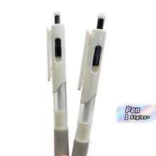 8支 0.5mm ST筆尖快乾凝膠筆，透明筆桿配防滑握把，順滑黑色墨水筆，適用於學校與辦公室 - 多色 - 查看 1