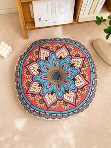 1 Buah Bantal Lantai Bulat Bohemian, Bantal Lempar Rajut Tahan Pudar dengan Isian Poliester, Penutup Jahitan, Bantalan Sofa Sepanjang Musim untuk Dewasa, Penopang Tidur Multi-Posisi, Hanya Boleh Dicuci Kering - MultiWarna - View 8