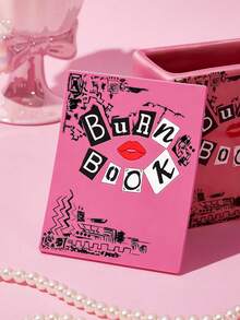 Mean Girls | SHEIN 1Pc Fashionable PVC Coaster, Waterproof And Heat Insulation, Non-Slip, Soft And Anti-Scalding - Red - View 2