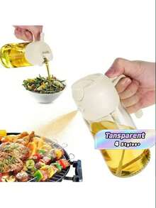 1PC Oil Sprayer, Suitable For Cooking, Grilling, Salad Dressing And Baking - Chlorine-Free Plastic Material, Great Gift For Holidays, Cooking Oil Sprayer - multicolor - View 1