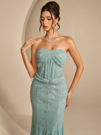 Coutiva High-End Evening Gown, Elegant, Luxury Socialite Style, Sophisticated Evening Dress