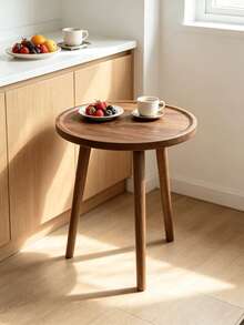 1 Piece Handmade Rattan Woven Shell Small Tea Table Square Sofa Small Side Table Small Round Table Wild Dining Table - Multicolor - View 4