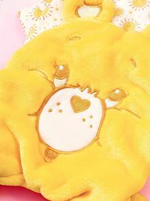 Care Bears X PETSIN 1件黃色泰迪熊刺繡秋冬款厚實保暖四腳連身衣，附牽繩D型環，適用於貓狗，適合室內保暖或寒冷戶外散步 - 黃色 - 查看 5