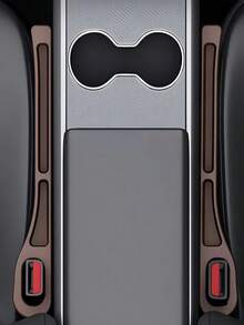 4Pcs Car Seat Gap Filler Storage Box Anti Drop Leak Proof Car Seat Crevice Organizer Multifunctional Side Pocket Console Storage Holder Phone Key Organizer Auto Interior Accessories Universal Car Decor - Multicolor - View 5