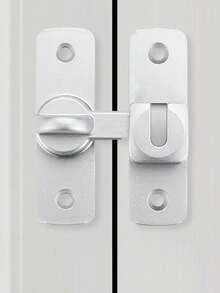Heavy Duty Matte Black Twist Door Latch Buckle, Sliding Cabinet Barn Door Privacy Lock, Anti-Theft Safety Gate Closet Window Flip Lock Hardware, Easy Install Metal Door Bolt Latch For DIY Home Renovation - multicolor - View 11