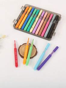 60/48/36 Colors Acrylic Marker Pen Set, Multi-Color Opaque Water-Based Painting Pens With Black Storage Box, Art Drawing Supplies For Students, Hobby Painting & Art Creation - Sets - View 8
