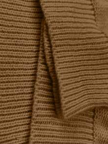 SHEIN Cottnline Plus Size Solid Color Crew Neck Sweater, Casual For Autumn/Winter Formal Vacation Brown - Brown - View 5