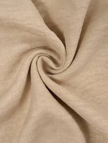 Poshavie Poshavie Elegant And Comfortable Plus-Size Women's Dress-A Stylish, Stretchy-Waist, One-Shoulder Design. - Apricot - View 9