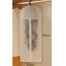 3 Wig Storage Bag, Portable Wig Storage Bag, With Plastic Hook, Dust-Proof And Moisture-Proof, Wig Hook, Convenient For Storage And Travel - View 7