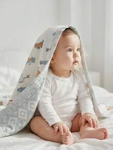 Cozy Pixies 1 Piece Can Be Used On Both Sides, Cute Pattern Printed Baby Four Seasons Comfortable And Soft Blanket, Suitable For Daily Use Of Newborns, Easy To Ca - Multicolor - View 8
