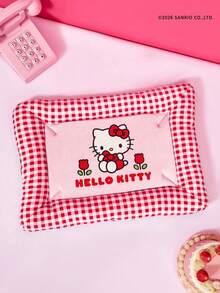 HELLO KITTY AND FRIENDS | PETSIN 1個可愛小貓玫瑰印花寵物窩附蝴蝶結，惡魔小貓與大耳小貓字母印花，配色拼接柔軟透氣防滑寵物床，適合居家、旅行，生日或週年紀念的舒適禮物 - 彩色 - 查看 20
