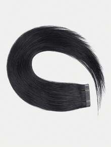 All In One PU Skin Weft Hair Extensions Remy Human Hair 01 Jet Black No Glue Multi Method Install Pre Sealed For Sew In Clip Ins Micro Links Tapes Seamless Invisible Straight For Thinning Fine Hair Women Daily Wedding Party Prom - S01 - View 21