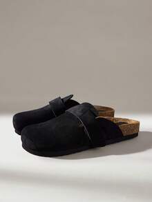 Solecia Sepatu Baotou adalah sepatu kasual yang lembut, nyaman, dan sederhana untuk kegiatan sehari-hari di rumah. - Hitam - View 10