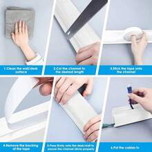 1pc Desktop Cable Management Box, No Drilling Required, Cable Organizer Tray, Cable Protector - Multicolor - View 12